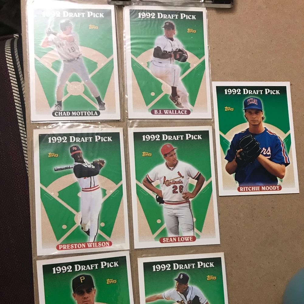 Lot of Topps 1992 Draft Pick Baseball Cards